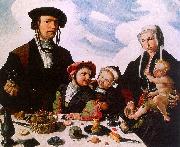 Maerten Jacobsz van Heemskerck Family Portrait Spain oil painting artist